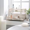 Home Details Mirrored, Perfect for Perfumes, Jewelry, Makeup, Cosmetic Organizer, Stylish Decor in Rose Gold 2 Tier Vanity Tower view 3