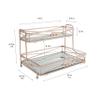 Home Details Mirrored, Perfect for Perfumes, Jewelry, Makeup, Cosmetic Organizer, Stylish Decor in Rose Gold 2 Tier Vanity Tower view 4