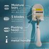 Gillette Venus Comfortglide with Olay Coconut Womens Razor Handle + Blade Refills, Silver, 2 Count view 2