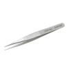 AmScope - High Precision 4 3/4 in. Straight Flat Edge Tweezers - Multi-Pack - 10 pcs view 1