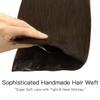 HOTBANANA Wire Hair Extensions, 20 inch 110g Chocolate Brown Fish Line Hair Extensions Real Human Hair Straight Invisible Wire Hair Extensions Remy Hair Extensions view 2