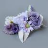 Abbie Home Flower Hair Comb - Floral Boho Comb with Rose Berry Handmade Bridal Crown Wedding Floral Headpiece (Lavender) view 2