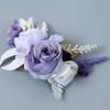 Abbie Home Flower Hair Comb - Floral Boho Comb with Rose Berry Handmade Bridal Crown Wedding Floral Headpiece (Lavender) view 3