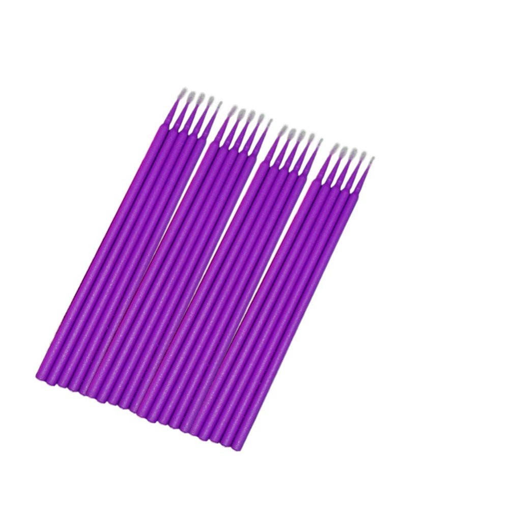 100pcs Micro Applicator Brush Eyelash Extension Cotton Swabs Eyelash Applicator Brush Eyelash Cotton Swabs