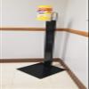 FLOOR STAND WITH 4 INCH WIPE CANISTER BRACKET view 1