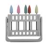 Drill Bits Storage Case, 16Holes Manicure Drill Bits Drill Bits Container Nail Art Equipment Case Nail Grinding For Nail Art Equipment Head Storage Box(Grey) view 1