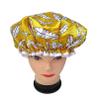 1 Pcs Shower Cap for Women Reusable Elastic Waterproof Printed Protection Hair Bath Cap (08 Yellow Feather) view 2