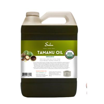 100% Pure Certified Organic Unrefined Cold Pressed Tamanu Oil 4 LBS (64 FL.OZ)
