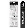 About Beauty Sonic Complete Beauty-Wand Refill Blades for Exfoliating, 4 Pack - Facial, Bikini, Brow & Body Use view 2