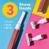 About Face Beauty Sonic Complete Beauty-Wand, Facial Razor & Exfoliator, Includes 3 Blades, Pink view 2