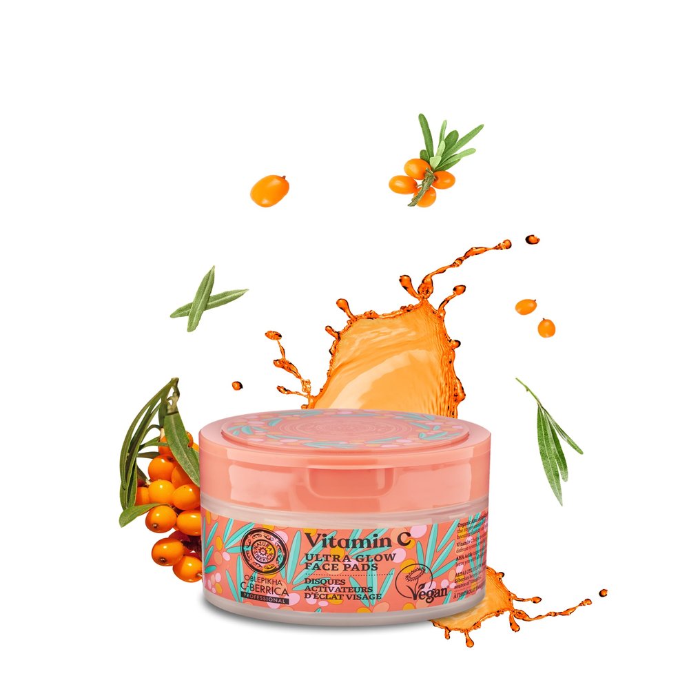 NATURA SIBERICA C Berrica Ultra Glow Face Pads, 20 CT