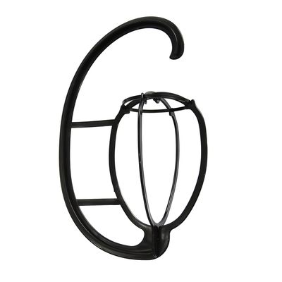 YANTAISIYU 1 Pc 15 Inches Hanging Wig Stand Portable Wig Hanger Collapsible Wig Holder Wigs Display Drying Stand (Black)