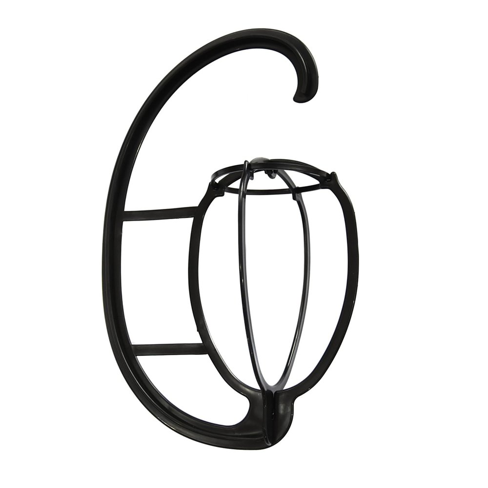 YANTAISIYU 1 Pc 15 Inches Hanging Wig Stand Portable Wig Hanger Collapsible Wig Holder Wigs Display Drying Stand (Black)