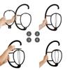 YANTAISIYU 1 Pc 15 Inches Hanging Wig Stand Portable Wig Hanger Collapsible Wig Holder Wigs Display Drying Stand (Black) view 4