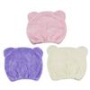 3 PCS Cute Cartoon Bear Microfiber Hair Drying Cap Coral Fleece Absorbent Hair Drying Towel Bath Shower Head Wrap for Women Kids view 3