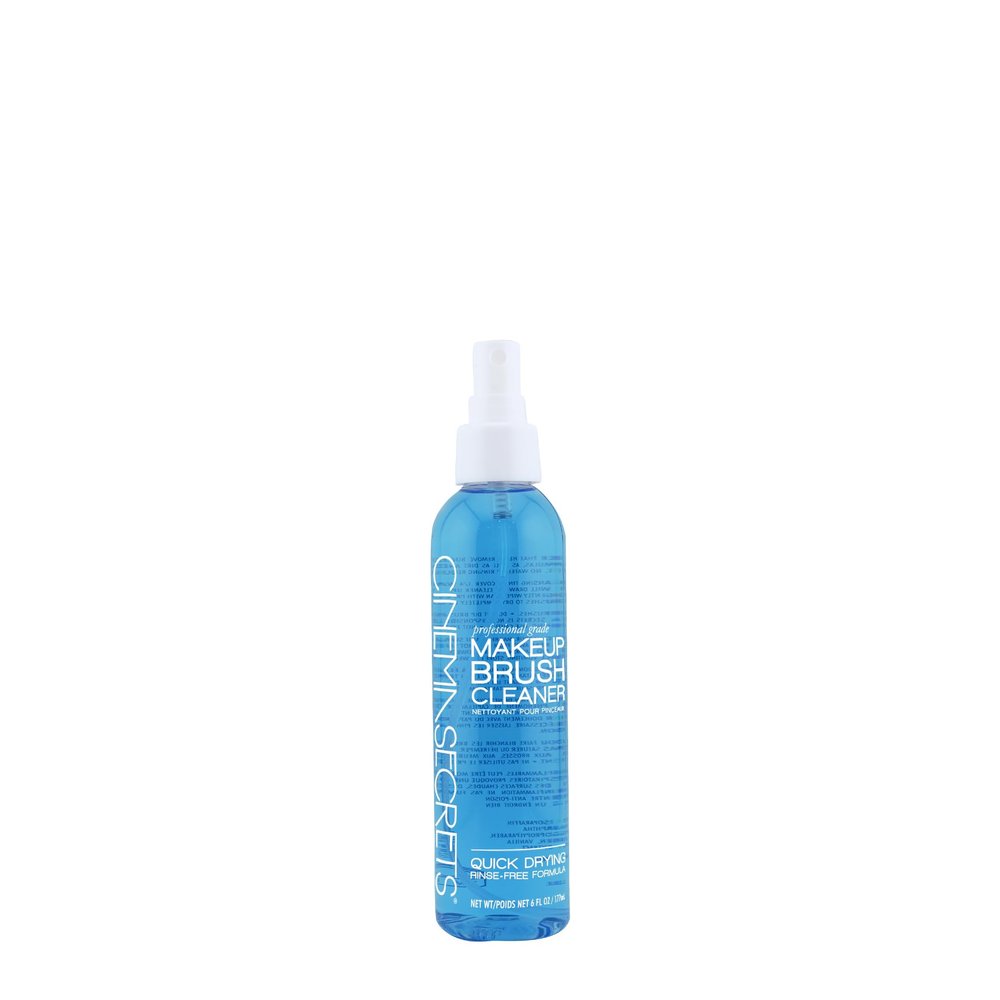 Cinema Secrets Original Blue Vanilla Makeup Brush Cleaner Spray - Professional Cleanser for Makeup Brushes - Quick-Drying, Rinse-Free Formula - Removes Stubborn Waterproof Make Up (6 fl oz)