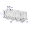 BY ALEGORY Acrylic Rollerball Perfume Organizer Beauty Scent Holder 24 Space Organization Refillable Container Tall Scented Oil Storage Display Case (2) view 4