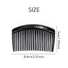 28 Pack Black Small Plastic Hair Side Comb With Long Teeth Hairpins Grips Barrettes Clamps Bows for Women Bridal Wedding Veil Decorative Headpiece French Twist Updo Bun Accessories view 4