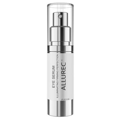 ALLUREC Eye Cream Serum: Illuminating Firming Perfection. Best Eye Serum Peptides Cream for Firming Lifting Eyelids Anti- Aging Winkles Bags Dark Circle Puffiness Total Effects.