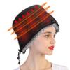 Heating Cap For Deep Conditioning, 3 Gear Black Adjustable Brim Hair Thermal Treatment Cap with Over Temperature Protection for Home Use (Black) view 1