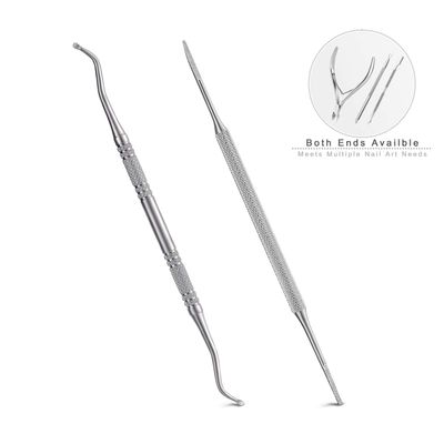 2PCS Ingrown Toenail File and Lifter+Cuticle Trimmer with Cuticle Pusher,YINYIN Professional Stainless Steel Pedicure Manicure Tools for Fingernails and Toenails