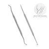 2PCS Ingrown Toenail File and Lifter+Cuticle Trimmer with Cuticle Pusher,YINYIN Professional Stainless Steel Pedicure Manicure Tools for Fingernails and Toenails view 1