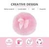 Minkissy 3Pcs Powder Puff for Body Powder Loose Powder Puff Soft Round Cosmetic Powder Puff with Ribbon Bow Handle for Face Body view 3