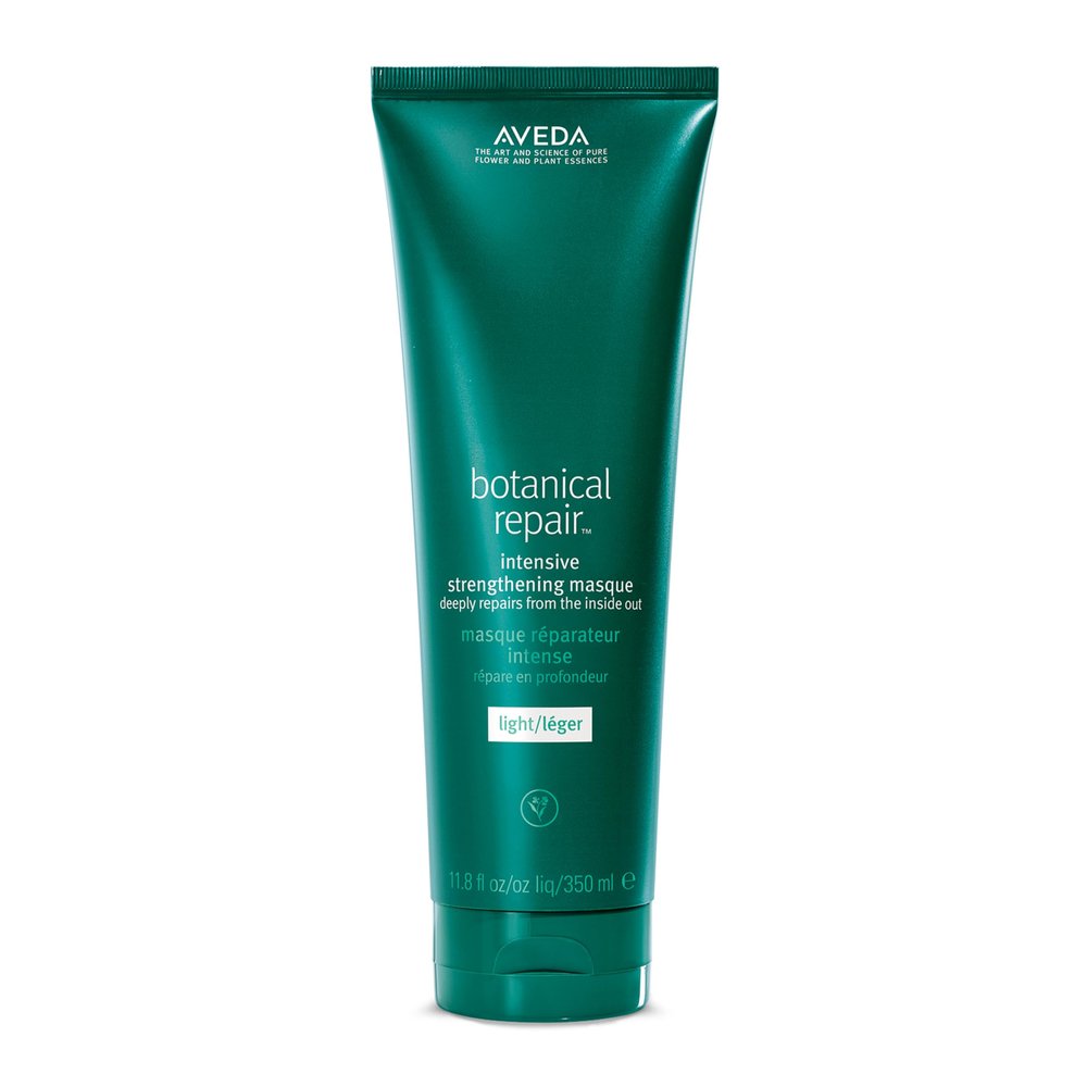 Aveda Botanical Repair Intensive Strengthening Masque Light | Bond-Building Hair Mask for Stronger Hair | Deep Conditioner | Detangles, Softens Fine to Medium Hair | 98% Naturally Derived*, 11.8 Fl Oz