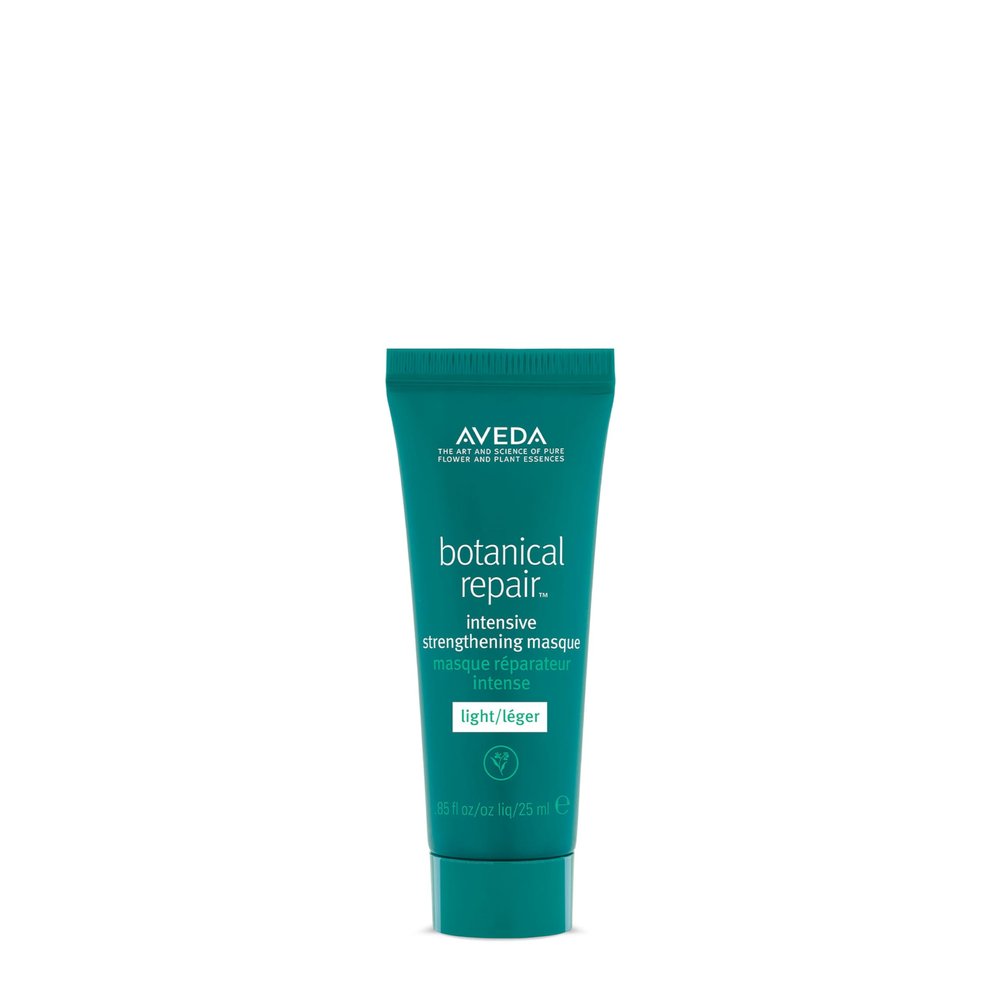 Aveda Botanical Repair Intensive Strengthening Masque Light | Bond-Building Hair Mask for Stronger Hair | Deep Conditioner | Detangles, Softens Fine to Medium Hair | 98% Naturally Derived*, 0.85 Fl Oz