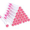 60 Pieces Mascara Wand Tube Set 30 Diamond Empty Eyelash Brush Tubes Spoolies 30 Mascara Wand Lash Extension Brushes Applicators Makeup Tools (110 mm, Pink) view 1