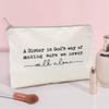 A Sister is God's Way of Making Sure We Never Walk Alone Quote Cosmetic Bag Sister Quote Sister Gift Toiletry Bag view 2