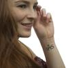 10 x IHS Tattoo Lettering in black - Iesus Hominum Salvator - Temporary Skin Tattoo (10) view 3