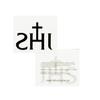 10 x IHS Tattoo Lettering in black - Iesus Hominum Salvator - Temporary Skin Tattoo (10) view 4