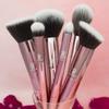 MODA Limited Edition 6PC Rose Makeup Brush Kit, Includes - Powder, Angle Blender, Complexion, Diffuser, Shadow, and Smoky Eye Brushes view 3