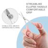 PAFASON Stainless Steel Curved and Straight Beauty Cosmetic Eyebrow Grooming Scissor Set with Safety Cap for Trimming Shaping Eyelash Extensions view 3