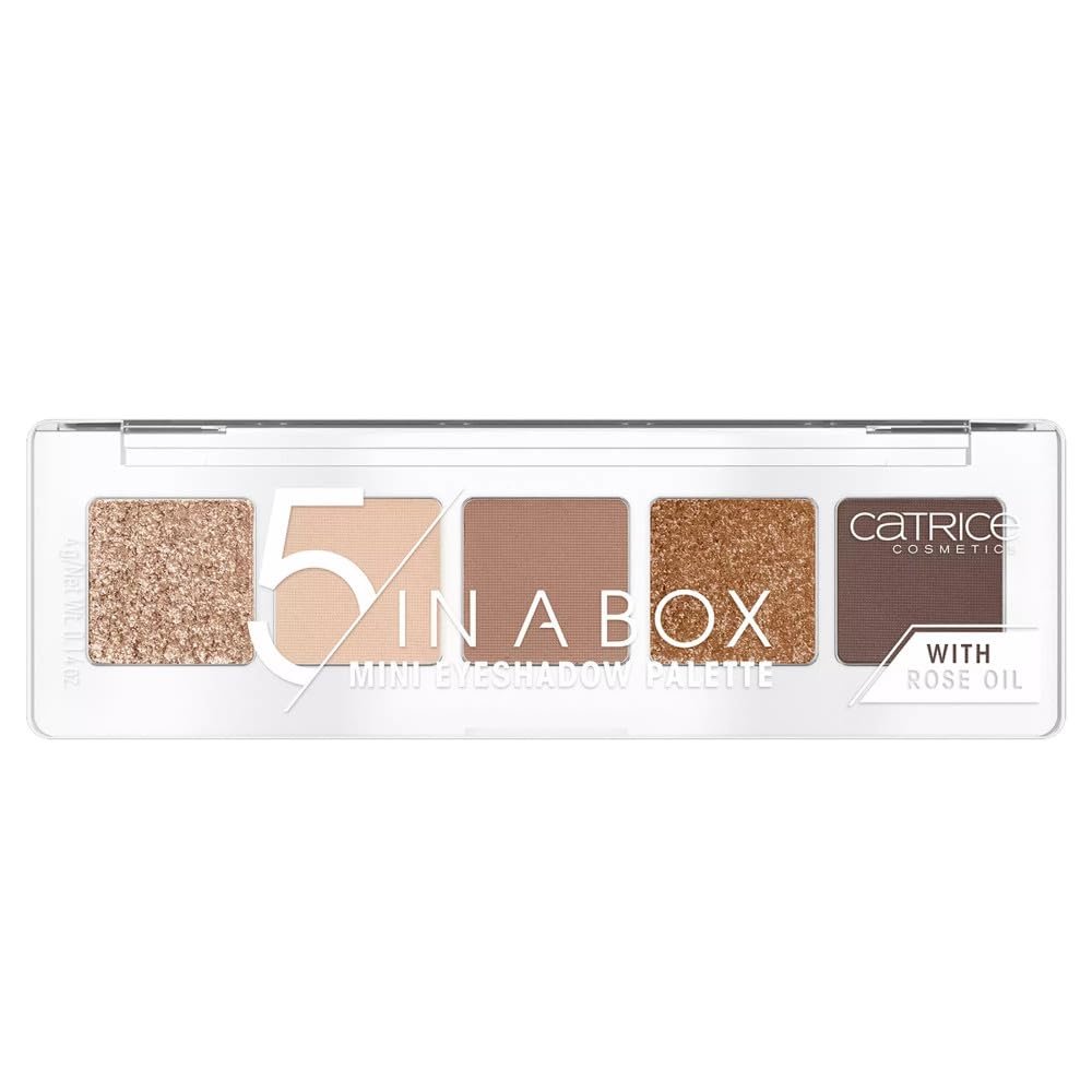 5 In A Box Mini Eyeshadow Palette 010 golden nude look