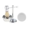Inzopo 4 in 1 Men's Shaving Kit Soft Nylon Hair Brush + Stainless Steel Shaver Holder Stand & Bowl/Mug + Soap view 3