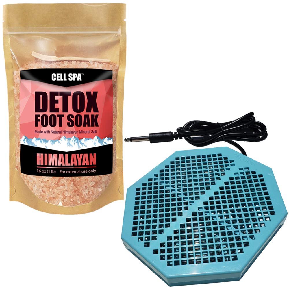 Cell Spa CS-900 Twice Powerful 6.5" x 5.5" Ion Detox Foot Bath Arrays Flat Dual Coil Stainless Steel Aqua Ionic Cleanse Array Compatible With Most 1/4" Plug Type Detox Machines (HIMALAYAN)
