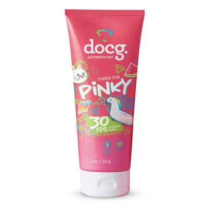 docg. Authentic PET Pinky Vegan and Waterproof 30 SPF Sunscreen - Extra Large SPF 30+ Moisturizing Pet Sunscreen - Vitamin and Essential Oil Sunscreen - Ideal for Home or Travel - 30g