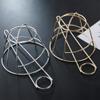 French Hair Bun Cover Cap Holder Creative Hair Cuff Hair Stick Hair Pin Bowl-shaped Hollow Hair Clip Bun Holder Bun Cage for Women Hair Updo (Gold) view 4