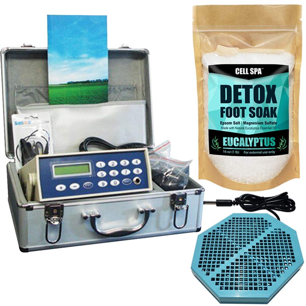 Cell Spa, Fir Belt Chi Ionic Ion Detox Machine Foot Bath Aqua Spa Cleanse With Twice Powerful CS-900 Array (EUCALYPTUS)
