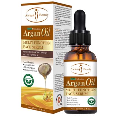 AICHUN BEAUTY Argan Castor Jojoba Tea Tree Oil Multi Function Face Serum Natural Repair Moisturizing Blemish 30ml (ARGAN OIL)