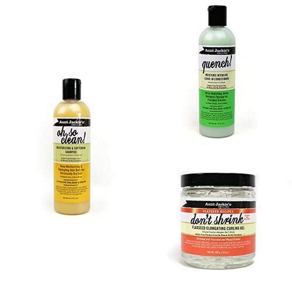 Aunt Jackie's Perfect Wash 'n Go Hair Wash Kit - Moisturize and Conditioning for Hair Curls