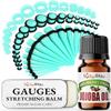 BodyJ4You 55PC Ear Stretching Kit 14G-12mm - Aftercare Jojoba Oil Ear Stretching Balm - Turquoise Acrylic Plugs Gauge Tapers Silicone Tunnels - Lightweight Expanders Men Women view 1