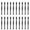 20 Pieces Cuticle Trimmer Remover Professional Cuticle Trimmer Cuticle Trimmer Nail Cuticle Remover Trimmer Pusher Dead Skin Callus Removal Fork Nail Art Tool Nail Cleaning Tool, Black view 1