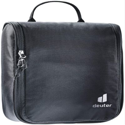 Deuter Wash Center II - Large Capacity Hanging Toiletry Bag for Trekking and Travel - Black
