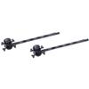 Rosemarie Collections Women's Spooktacular Halloween Hair Clip Bobby Pins Set (Skull And Crossbones Black) view 1