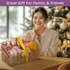 Aqua Elegante Bath Spa Gift Set - 15 Piece Premium Basket with Wash, Bubble Bath, Lotion, Salts, Body Scrub, Towel, Shower Puff, Bathbombs, Reusable Basket, Gifts for Women - Honey & Lavender view 3