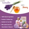 Aqua Elegante Bath Spa Gift Set - 15 Piece Premium Basket with Wash, Bubble Bath, Lotion, Salts, Body Scrub, Towel, Shower Puff, Bathbombs, Reusable Basket, Gifts for Women - Honey & Lavender view 4