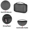 Protective Case Holds 2pcs Hair Clippers, Barber Storage Compatible with Ufree/ for Novah/ for Jack & Rose/ for FADEKING Beard Trimmer Kit, All-in-One Organizer for Shaver Set-Black Case+Black Zipper view 4